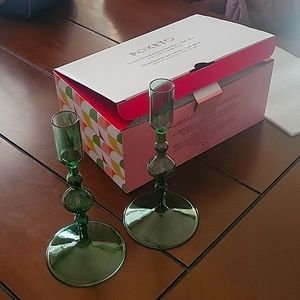 COPY - Poketo Glass Candlestick Holder-Set of 2